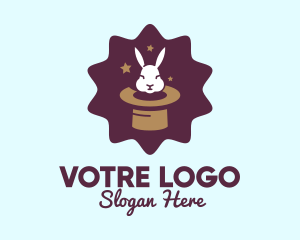 Rabbit - Magic Rabbit Hat logo design