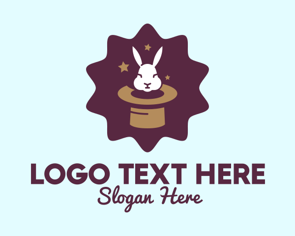 Trick - Magic Rabbit Hat logo design