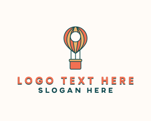 Tourist - Air Balloon Locator logo design