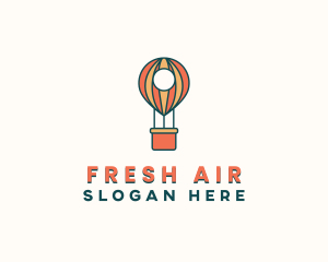 Air Balloon Locator logo design