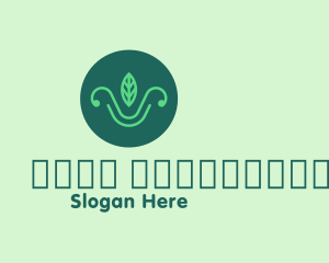 Green Eye - Green Organic Eco Leaf logo design