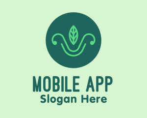 Salad - Green Organic Eco Leaf logo design
