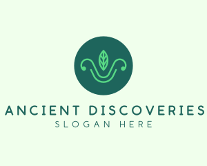 Green Organic Eco Leaf logo design