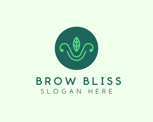 Green Organic Eco Leaf logo design