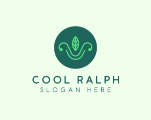 Green Organic Eco Leaf logo design