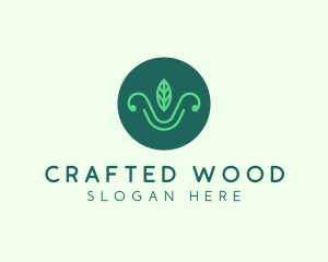 Green Organic Eco Leaf logo design