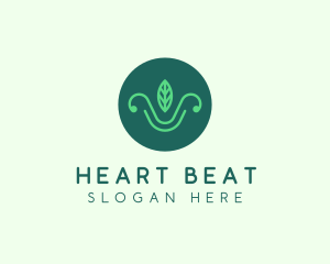 Green Organic Eco Leaf logo design