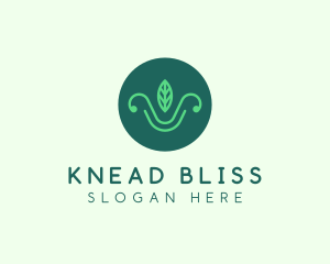 Green Organic Eco Leaf logo design