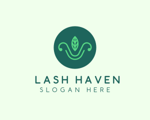 Green Organic Eco Leaf logo design