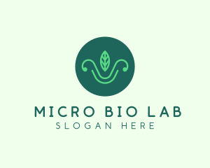 Green Organic Eco Leaf logo design