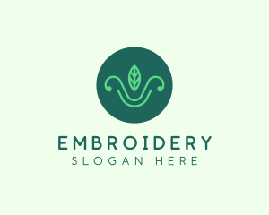 Green Organic Eco Leaf logo design