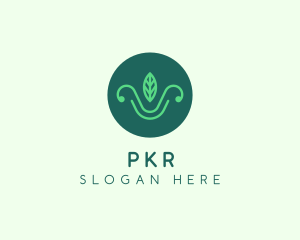 Green Organic Eco Leaf logo design