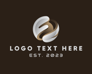 Web Developer - Modern Digital 3D Sphere logo design