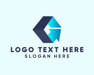 Typography - Modern Arrow Letter G logo design