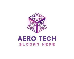 Tech AI Cube logo design