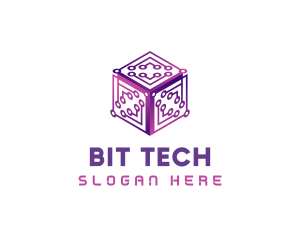 Tech AI Cube logo design