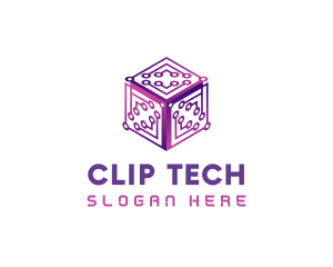 Tech AI Cube logo design