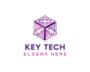 Tech AI Cube logo design