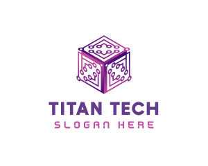 Tech AI Cube logo design