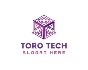 Tech AI Cube logo design