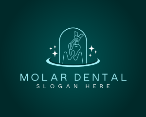 Molar - Tooth Dental Extraction logo design