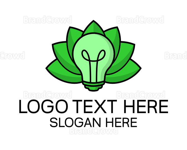 Eco Friendly Bulb Logo