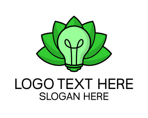 Charging - Eco Friendly Bulb logo design