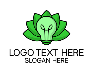 Eco Friendly Bulb  logo design