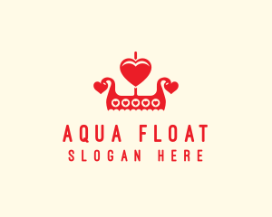 Float - Viking Love Boat logo design