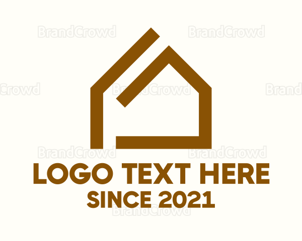 Minimalist House Carpentry Logo