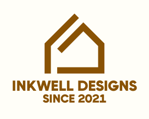House - Minimalist House Carpentry logo design