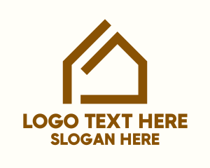 Minimalist House Carpentry Logo