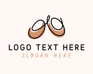 Footwear - Ballet Shoes Doodle logo design