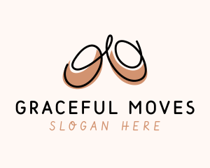 Ballet - Ballet Shoes Doodle logo design