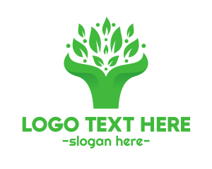 Seed - Green Leaf Bouquet logo design