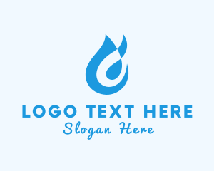 Natural Resources - Modern Blue Water Drop logo design