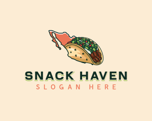 Mexican Taco Snack logo design