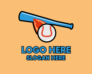 Fast Baseball Hit Logo