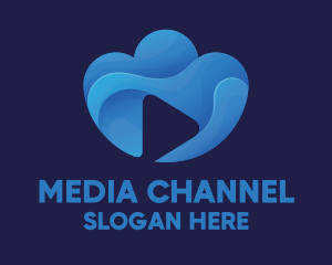 Channel - Cloud Video Media Play logo design