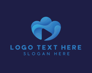 Instagram - Cloud Video Media Play logo design