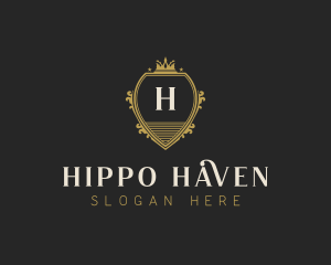 Upscale Royal Hotel logo design