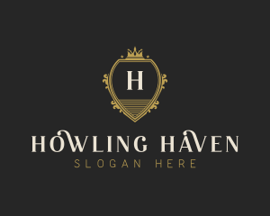 Upscale Royal Hotel logo design