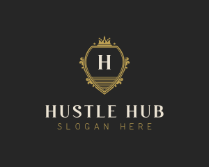 Upscale Royal Hotel logo design