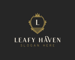 Upscale Royal Hotel logo design