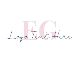 Elegant Cursive Letter logo design