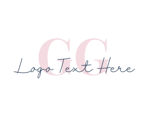 Wedding - Elegant Cursive Letter logo design