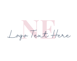 Elegant Cursive Letter logo design