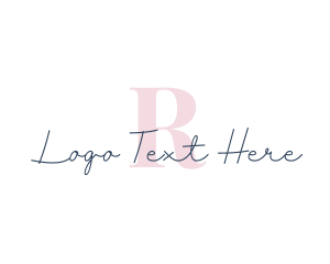 Aesthetic - Elegant Cursive Letter logo design