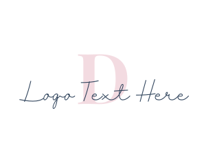 Massage - Elegant Cursive Letter logo design