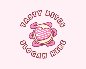 Delicious - Heart Cookie Icing Bites logo design